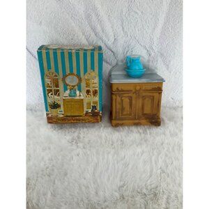 Vintage Avon Victorian Washstand Decanter w/ Charisma Foaming Bath Oil 1970s